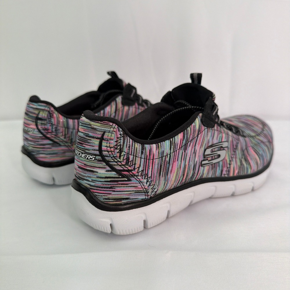 Skechers Flex Appeal 2.0 High Energy Multi Color Knit Bungee Sneakers Womens 5 - Picture 4 of 16